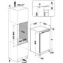 Hotpoint 91 Litre Integrated Under Counter Freezer