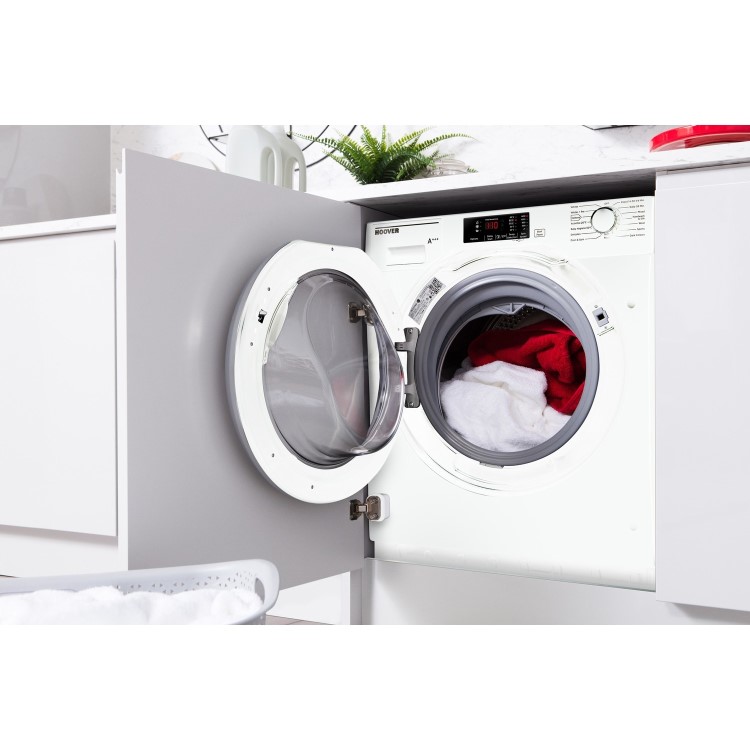 GRADE A2 - Hoover HBWM814DC-80 8kg 1400rpm Integrated Washing Machine
