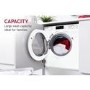 GRADE A2 - Hoover HBWM814DC-80 8kg 1400rpm Integrated Washing Machine