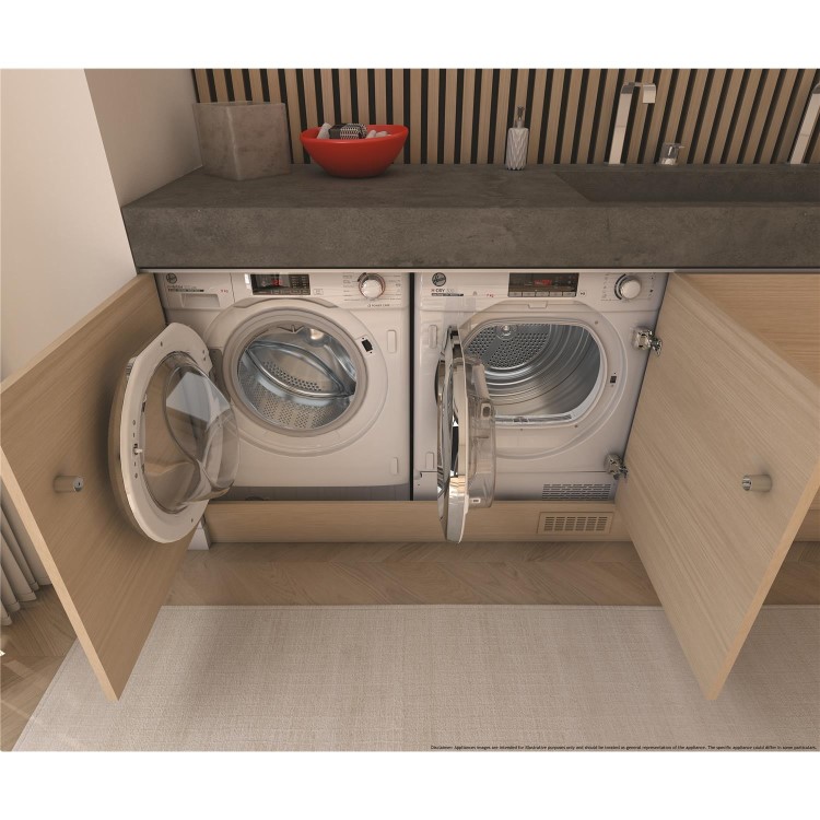 Hoover H-Wash 300 9kg 1600rpm Integrated Washing Machine - White