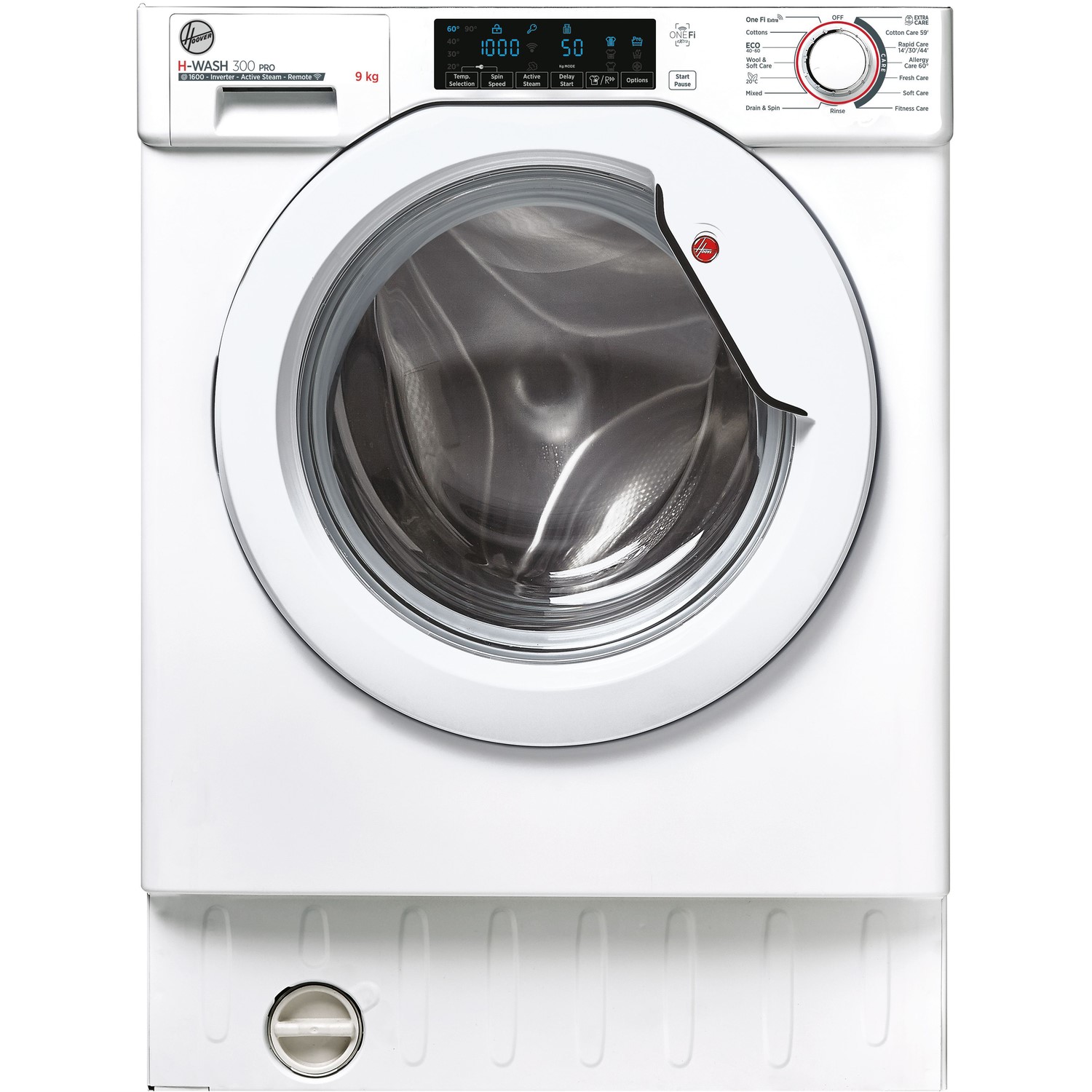 Refurbished Hoover HBWOS69TME-80 Integrated 9KG 1600 Spin Washing Machine