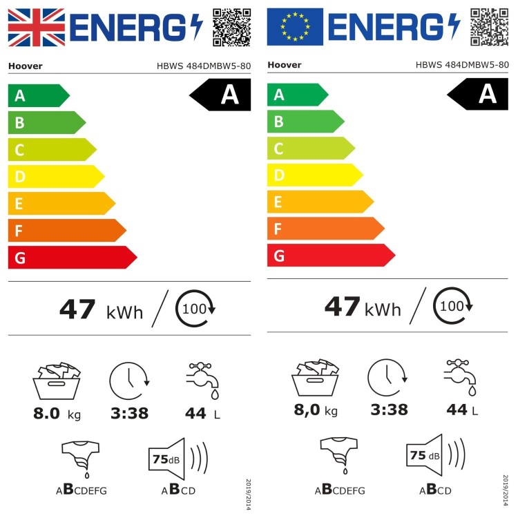 Hoover H-Wash 300 Pro 8kg 1400rpm Integrated Washing Machine - White