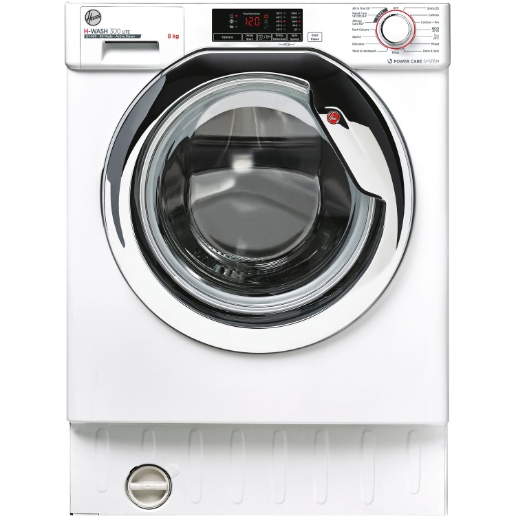 Hoover H-Wash 300 8kg 1400rpm Integrated Washing Machine - White