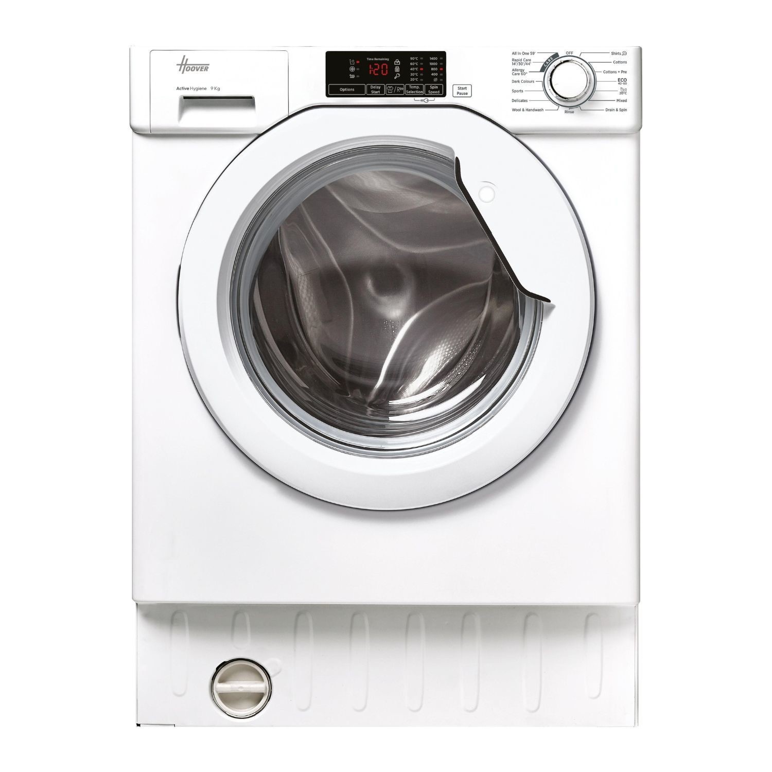 Hoover White H-Wash 300 9Kg 1400Rpm Integrated Washing Machine