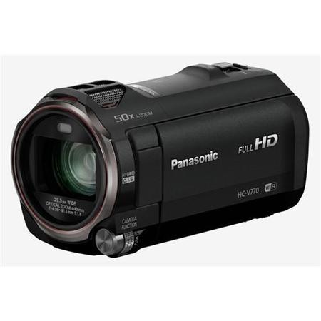 Panasonic HC-V770 Camcorder Black FHD 12.76MP 20xZoom 3.0LCD WiFi SD/SDHC/SDXC