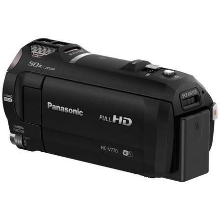 Panasonic HC-V770 Camcorder Black FHD 12.76MP 20xZoom 3.0LCD WiFi SD/SDHC/SDXC