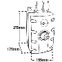 ISE HC1100BS Steaming Hot and Cold Water Tap Brushed Steel