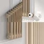 Cleopatra Horizontal Smart Electric Radiator with Wi-Fi Thermostat - 1.2KW - H400xW830 - Bathroom Safe