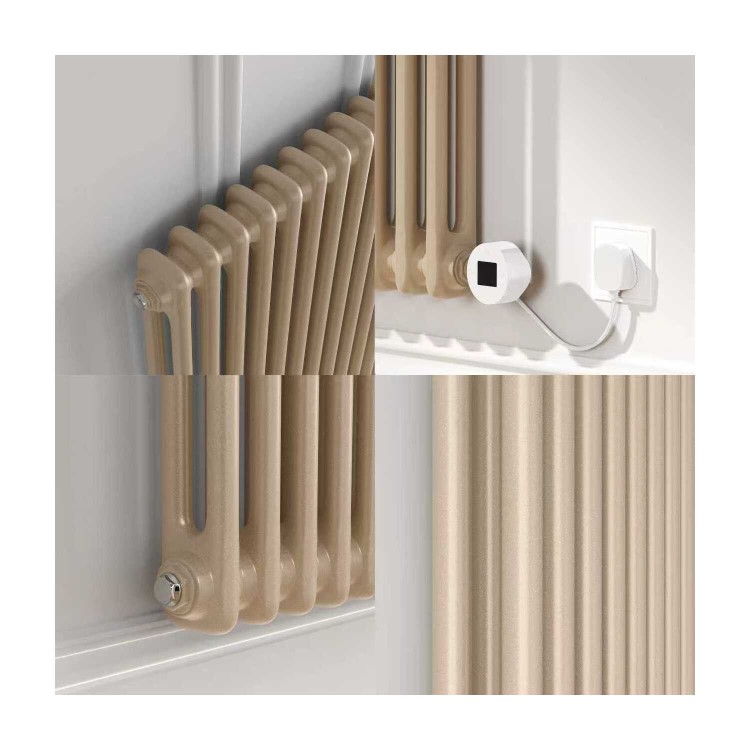 Cleopatra Horizontal Smart Electric Radiator with Wi-Fi Thermostat - 1.2KW - H400xW830 - Bathroom Safe