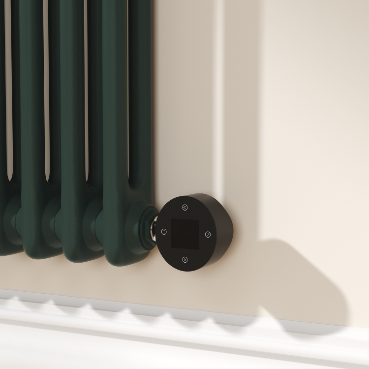 Evergreen Horizontal Smart Electric Radiator with Wi-Fi Thermostat - 1.2KW - H400xW830 - Bathroom Safe
