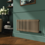 Beige grey Horizontal Smart Electric Radiator with Wi-Fi Thermostat - 1.2KW - H400xW1190 - Bathroom Safe