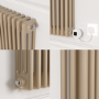 Cleopatra Horizontal Smart Electric Radiator with Wi-Fi Thermostat - 1.2KW - H400xW1190 - Bathroom Safe