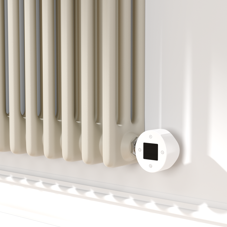 Linen Horizontal Smart Electric Radiator with Wi-Fi Thermostat - 1.2KW - H400xW1190 - Bathroom Safe