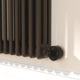 Russet Horizontal Smart Electric Radiator with Wi-Fi Thermostat - 1.2KW - H400xW1190 - Bathroom Safe