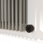Smoked Stone Horizontal Smart Electric Radiator with Wi-Fi Thermostat - 1.2KW - H400xW1190 - Bathroom Safe