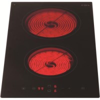 CDA HC3620FR 30cm Domino Two Zone Frameless Ceramic Hob Black