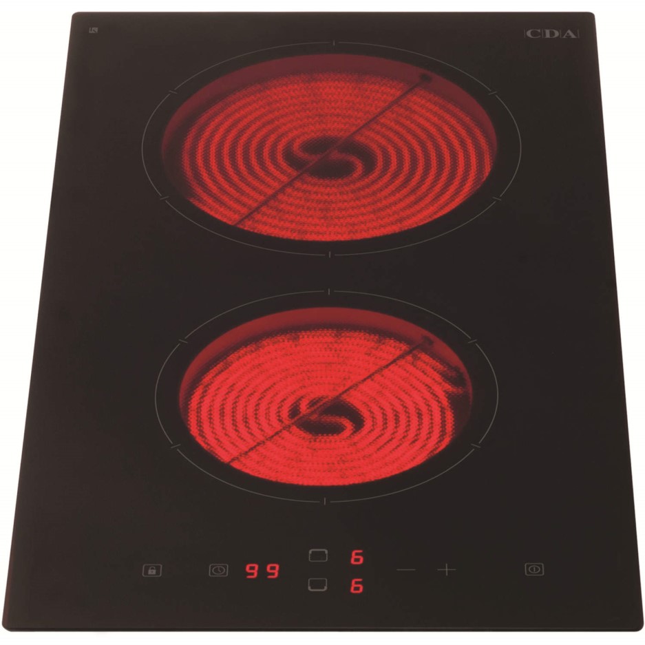 2 zone ceramic hob