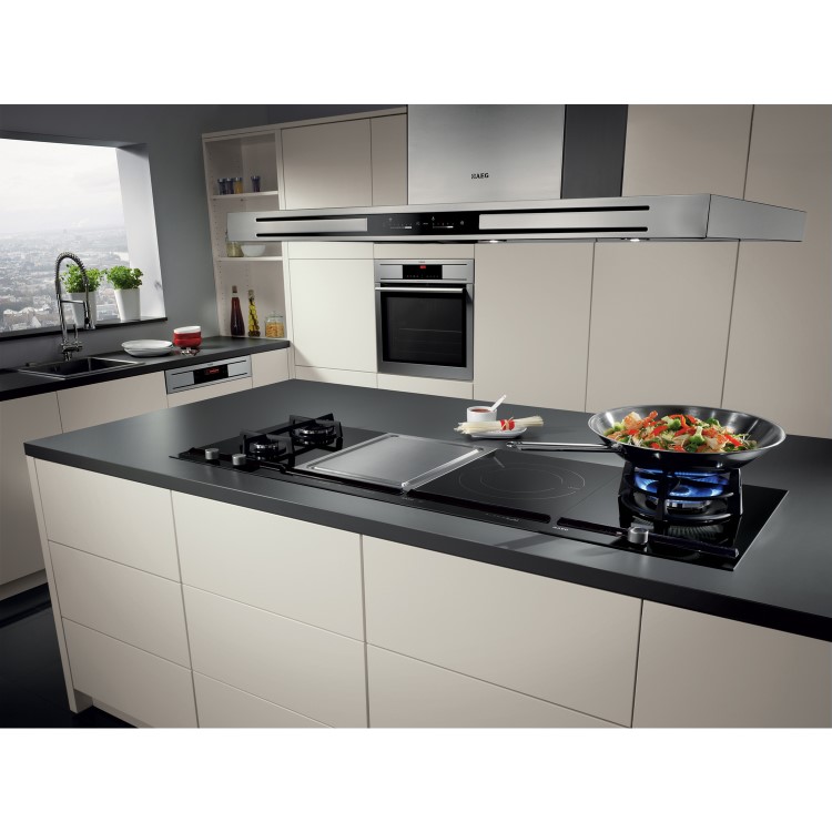 AEG HC411520GB 30cm Domino Wok Burner Gas Hob Black