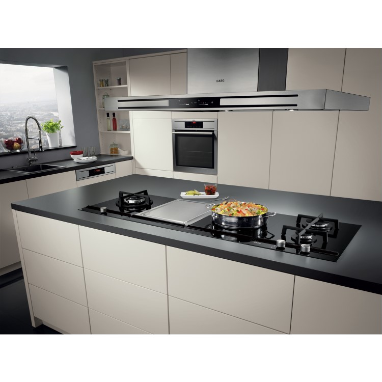 AEG HC411520GB 30cm Domino Wok Burner Gas Hob Black