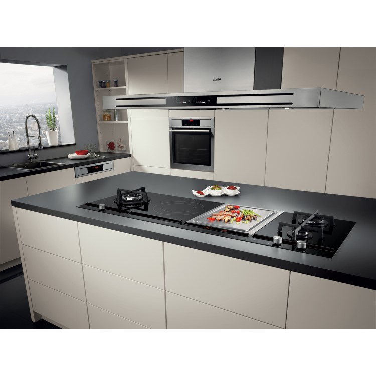 AEG HC411520GB 30cm Domino Wok Burner Gas Hob Black
