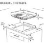 NordMende HC604FL 60cm 4 Zone Frameless Ceramic Hob With Side Rotary Controls - Black