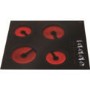 CDA HC6210FR Side Rotary Control Four Zone Frameless Ceramic Hob Black