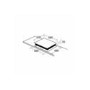 CDA HN6840FR 58cm Touch Control FlexiZone Frameless Induction Hob Black