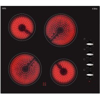 GRADE A1 - CDA HC6211FR Ceramic Hob 60Cm 4 Zone Side Control - Frameless