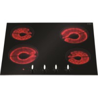 CDA HC6310FR Rotary Control Four Zone Frameless Ceramic Hob Black
