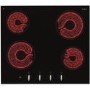 CDA HC6310FR Rotary Control Four Zone Frameless Ceramic Hob Black