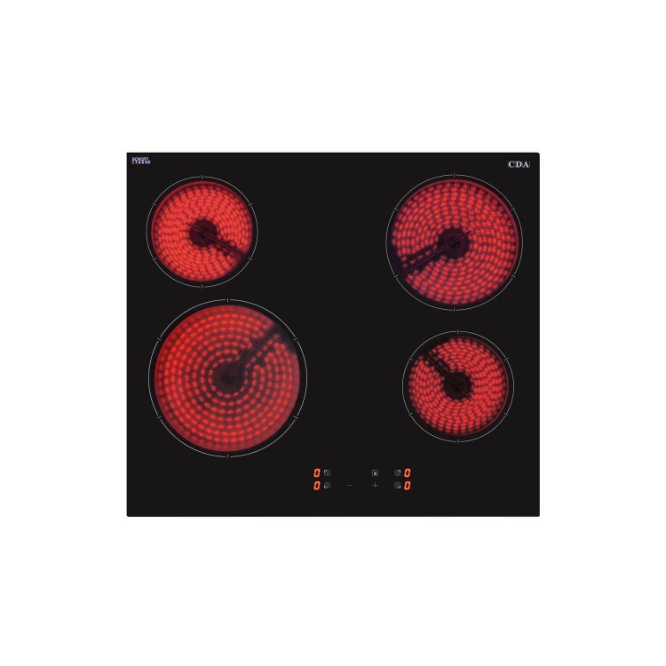 CDA HC6615FR 60cm 4 Zone Ceramic Hob