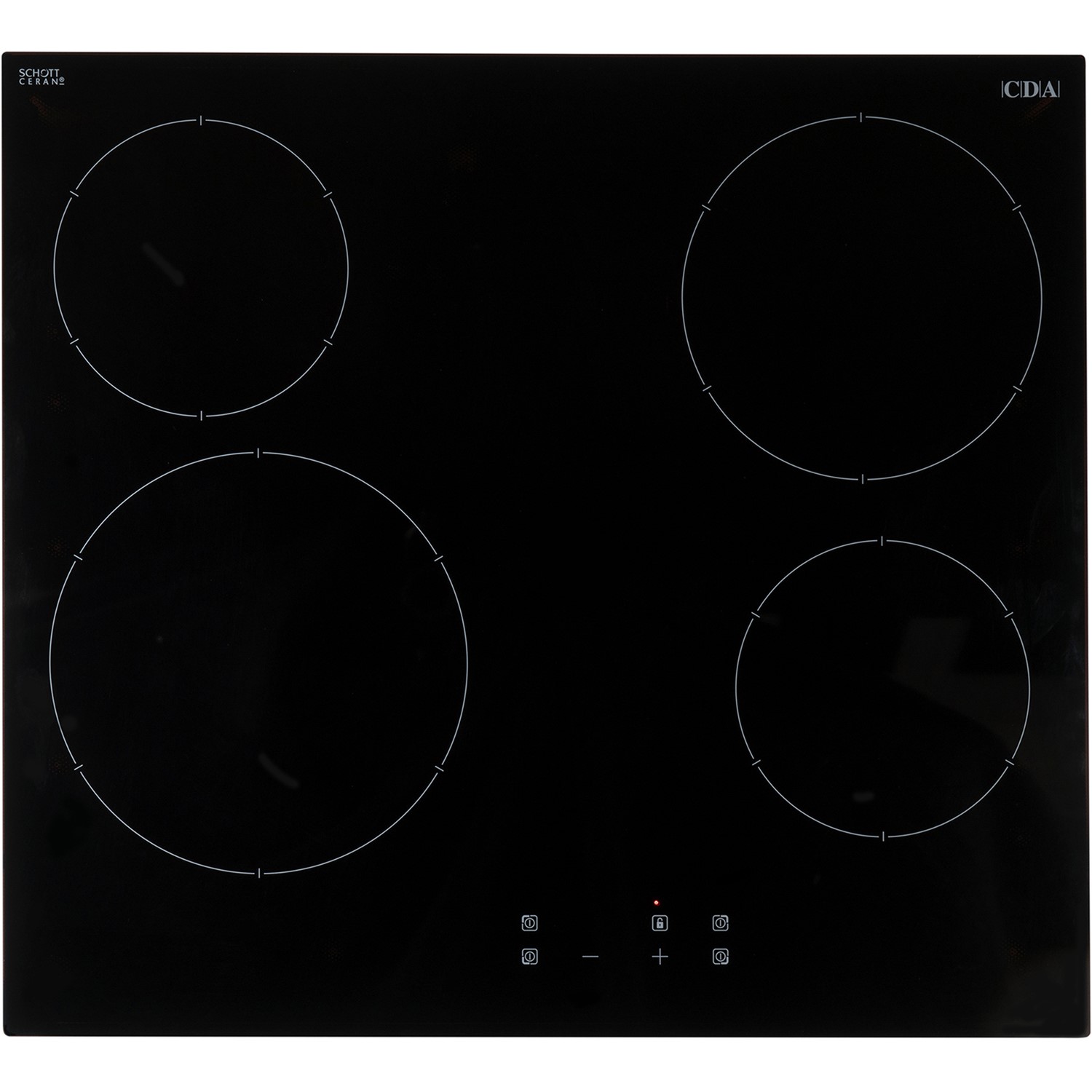 CDA HC6621FR 58cm 4 Zone Ceramic Hob