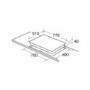 CDA HC7600FR 77cm Touch Control Four Zone Frameless Ceramic Hob With 2 Dual Zones