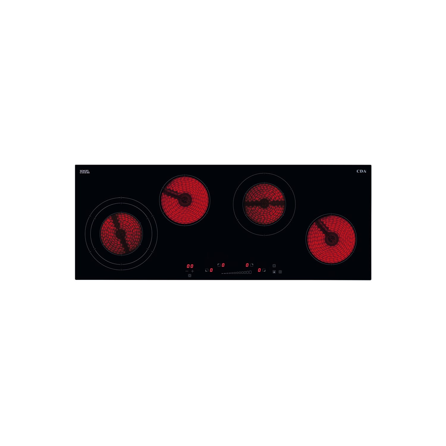 Refurbished CDA HC9606FR 90cm Linear Touch Control Four Zone Ceramic Hob