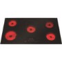 CDA HC9620FR 90cm Touch Control Five Zone Frameless Ceramic Hob Black