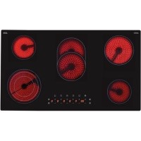 Refurbished CDA HC9621FR 90cm 5 Zone Ceramic Hob Front Touch Control Stainless Steel