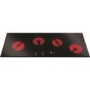 CDA HC9625FR 90cm Linear Touch Control Four Zone Frameless Ceramic Hob Black