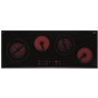 CDA HC9625FR 90cm Linear Touch Control Four Zone Frameless Ceramic Hob Black