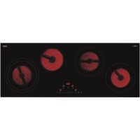 CDA HC9626FR Ceramic Hob Slimline 90cm 4 Zone Front Touch Control Frameless