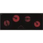 CDA HC9626FR Ceramic Hob Slimline 90cm 4 Zone Front Touch Control Frameless