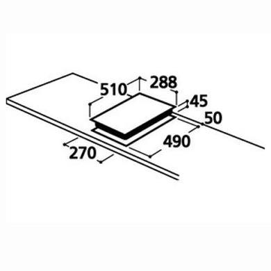 CDA HCC310SS 29cm Domino Ceramic Griddle Stainless Steel