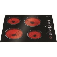 CDA HCC561FR Level 1 Four Zone Ceramic Hob in Black glass