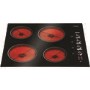 CDA HCC561FR Level 1 Four Zone Ceramic Hob in Black glass