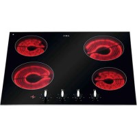 CDA HCC570FR Level 1 Four Zone 60cm Ceramic Hob in Black glass