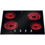 CDA HCC570FR Level 1 Four Zone 60cm Ceramic Hob in Black glass