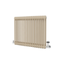 Reggio Beige grey Horizontal Double Column Traditional Radiator 600x830mm 2832 BTU - Cast Iron Style