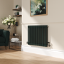 Reggio Evergreen Horizontal Double Column Traditional Radiator 600x830mm 2832 BTU - Cast Iron Style