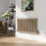 Reggio Cleopatra Horizontal Double Column Traditional Radiator 600x1190mm 4091 BTU - Cast Iron Style