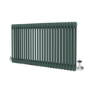 Reggio Evergreen Horizontal Double Column Traditional Radiator 600x1190mm 4091 BTU - Cast Iron Style