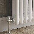 GRADE A2 - Reggio White Horizontal Double Column Traditional Radiator 600x1190mm 4091 BTU - Cast Iron Style